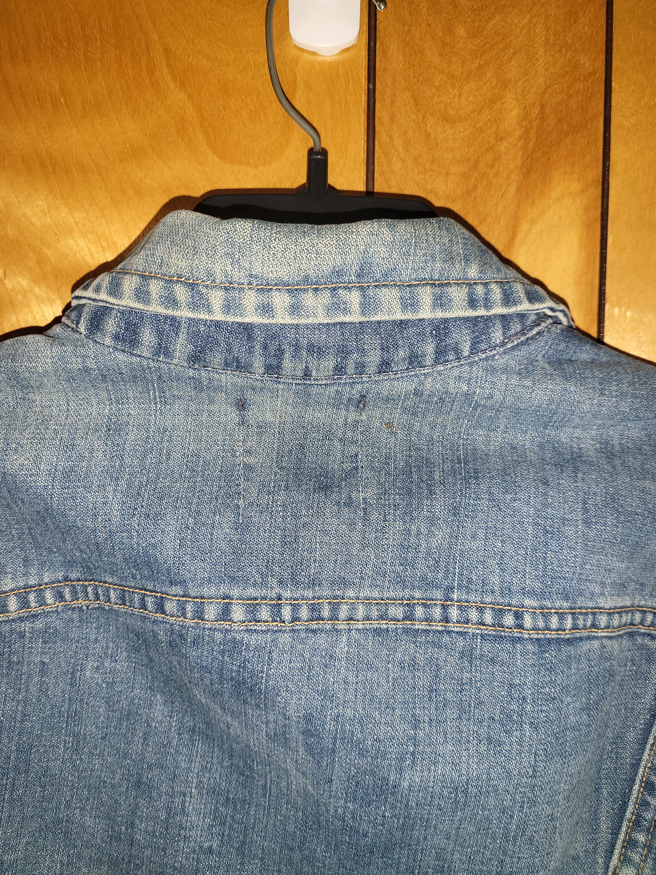 Vintage 1070s Wrangler Jean Jacket Mens Size 42 Button up