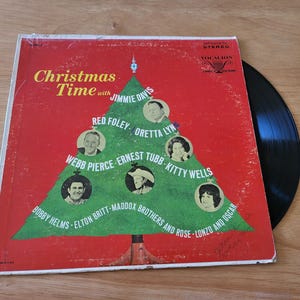 Christmas Time With Jimmie Davis Loretta Lynn LP 1967 Decca Records VL 73812 LP2