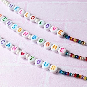 Benson Boone personalised beaded bracelet American Heart Tour Merch