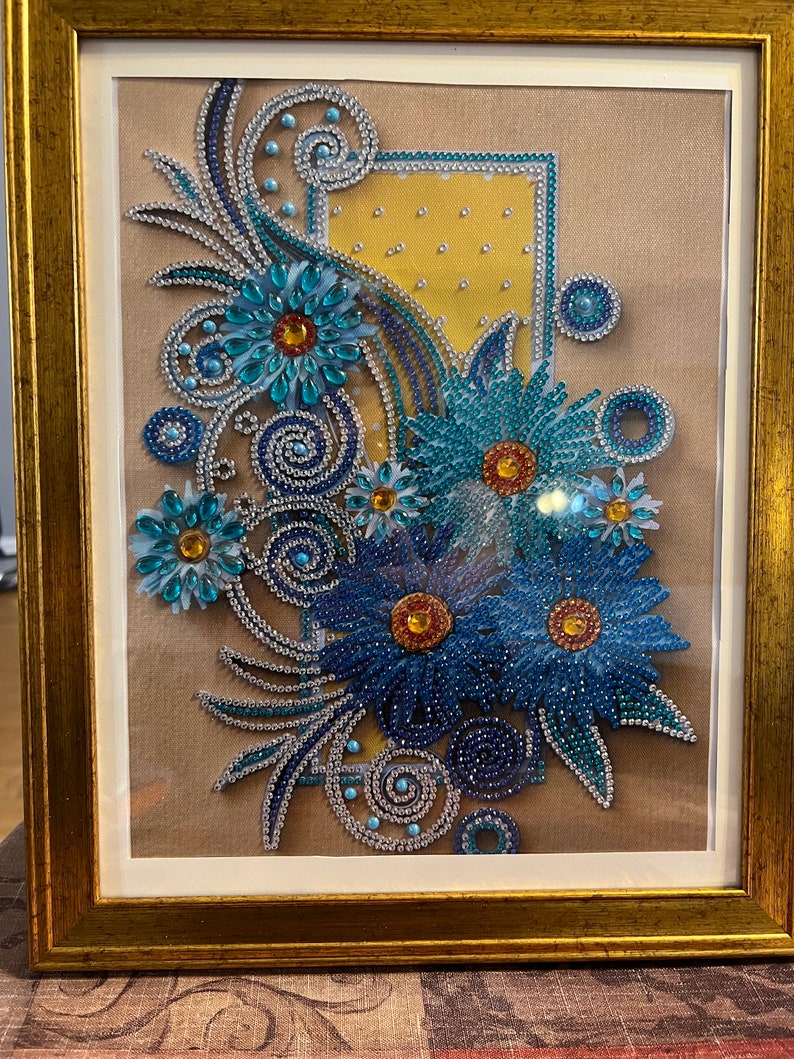 Completed Diamond Art Etsy