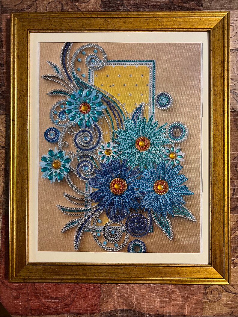 Completed Diamond Art Etsy