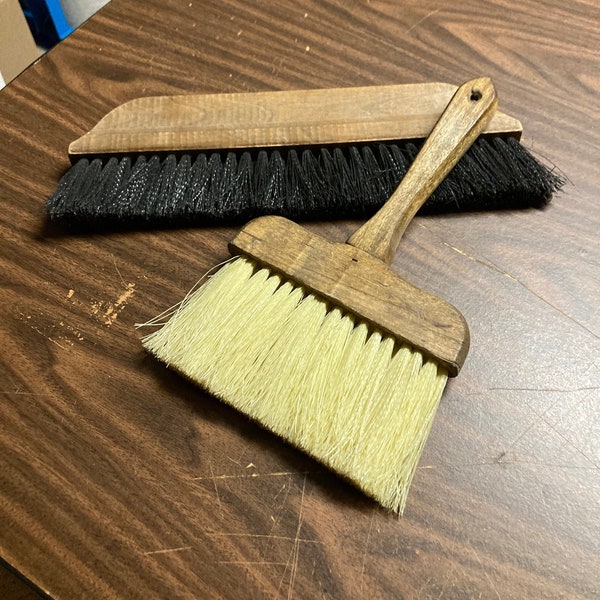 Pair of Vintage paint and wall paper brushes.