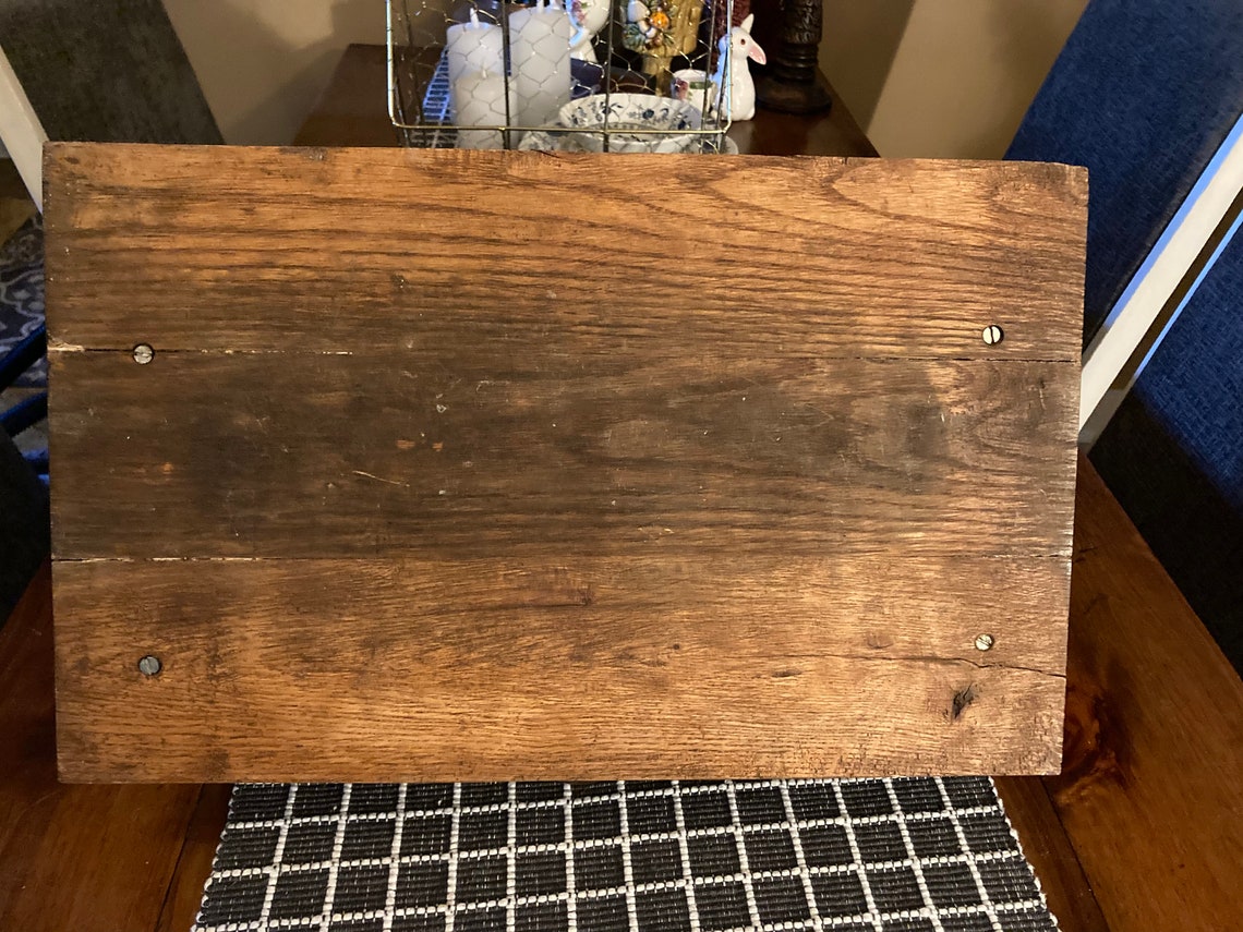 Vintage Oak Wood Roll Top Breadbox Farmhouse Cottage Etsy