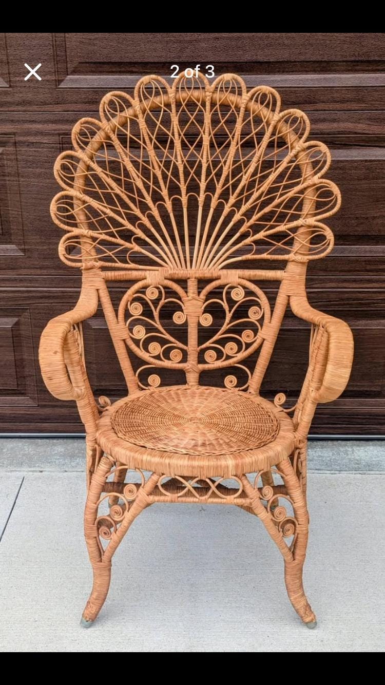 Boho Wicker Chair
