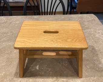 Vintage homemade wooden step stool