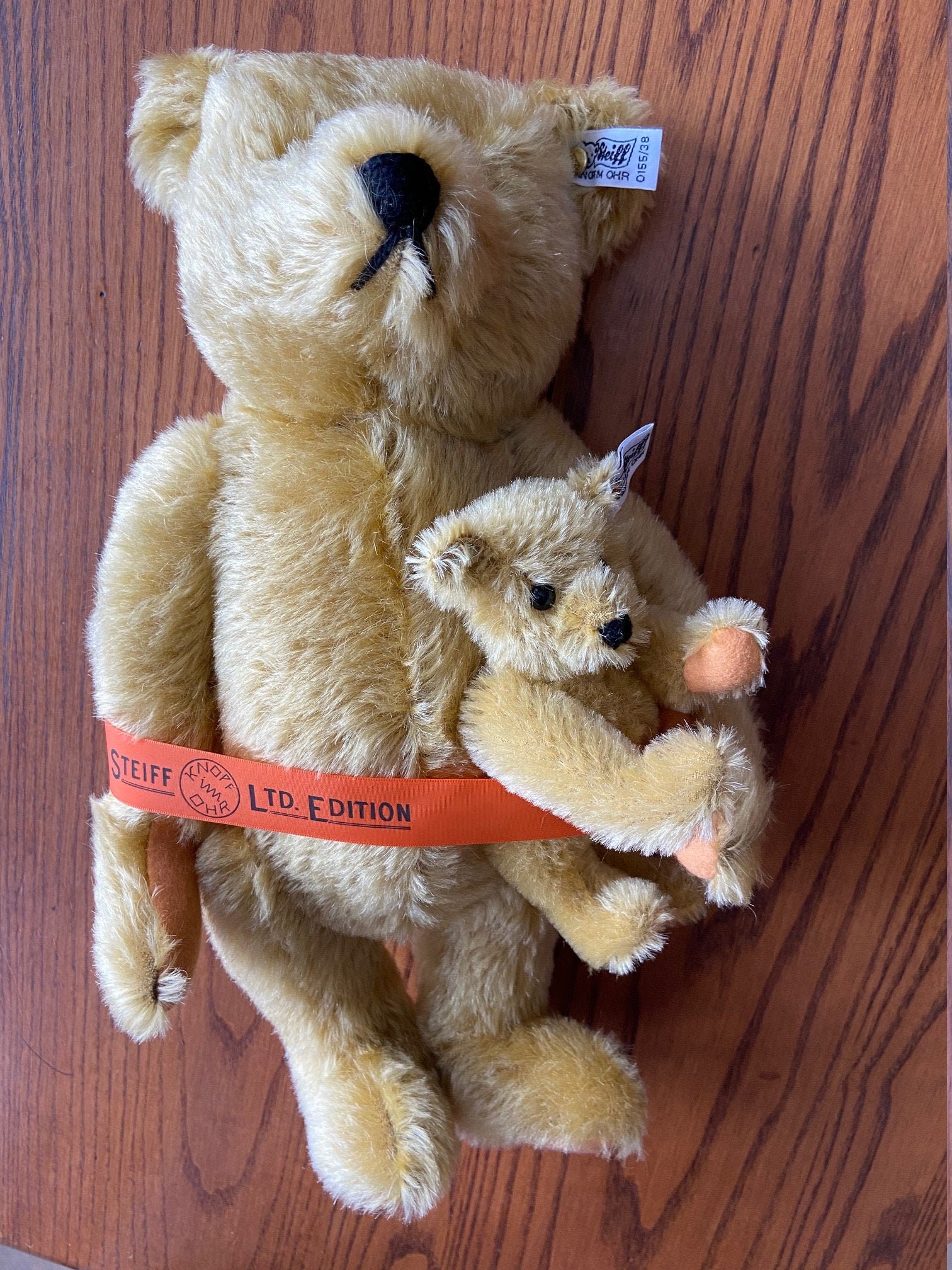 Margarete Steiff Teddy Bear 0155/38 Mama Bear and Baby Cub