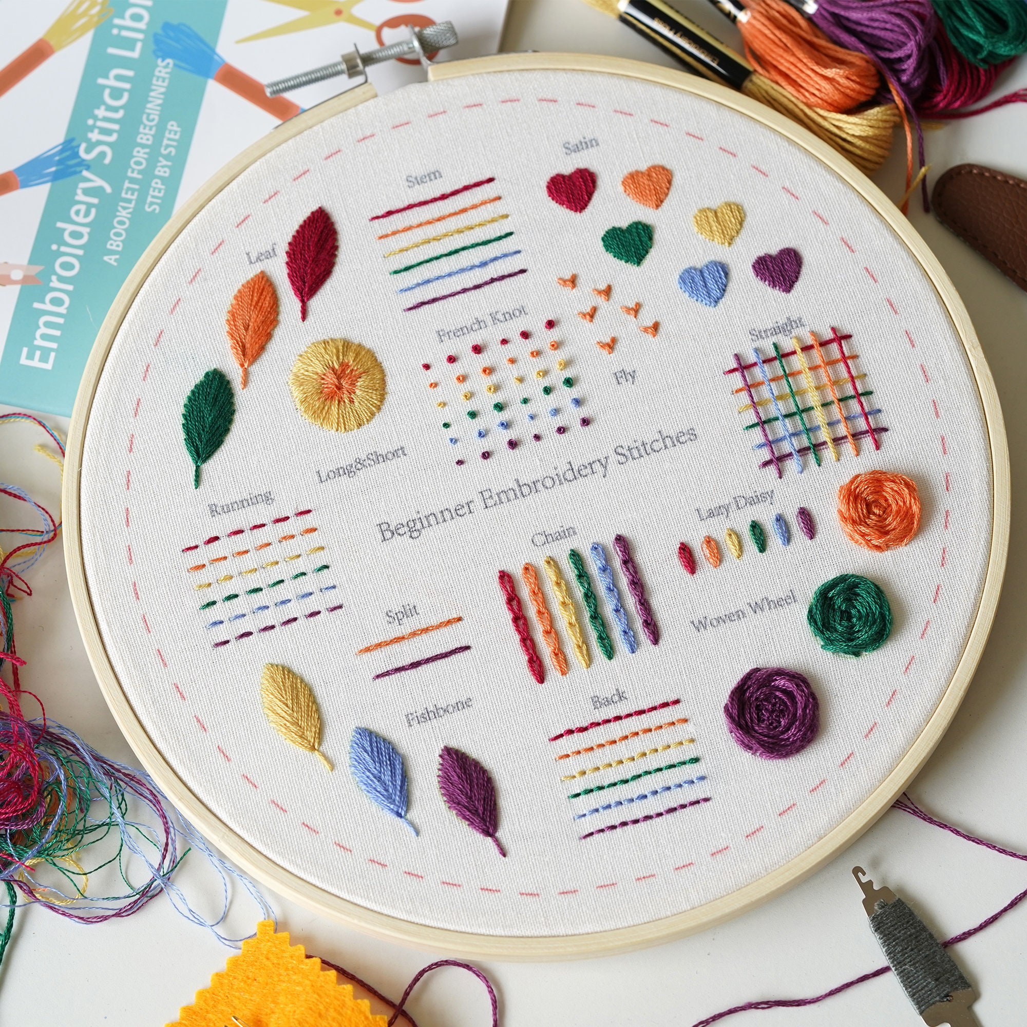  Gigicloud Embroidery Starter Kit, DIY Adult Beginner