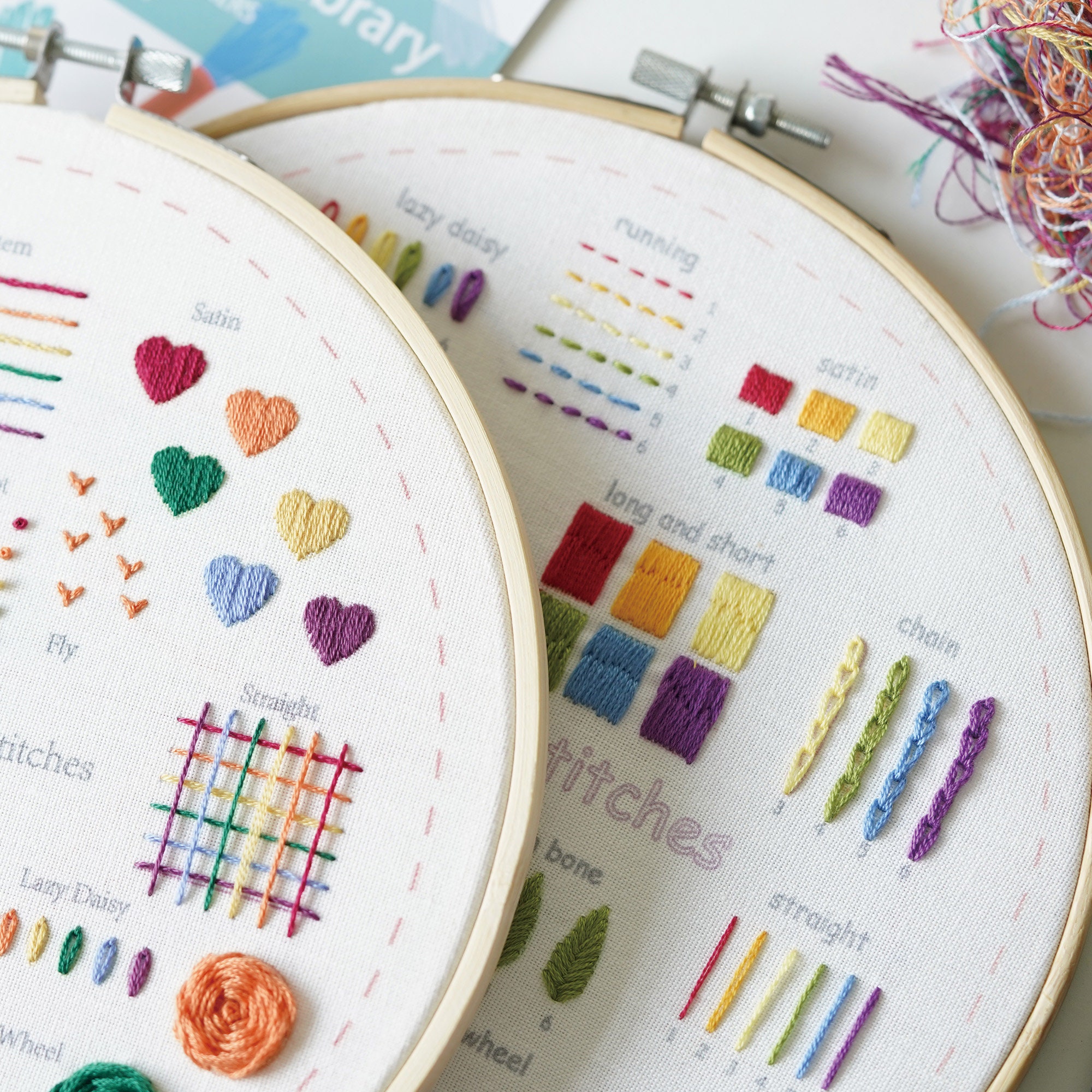 Beginner Stitch Sampler DIY Embroidery Kit for Beginners – High Crafting