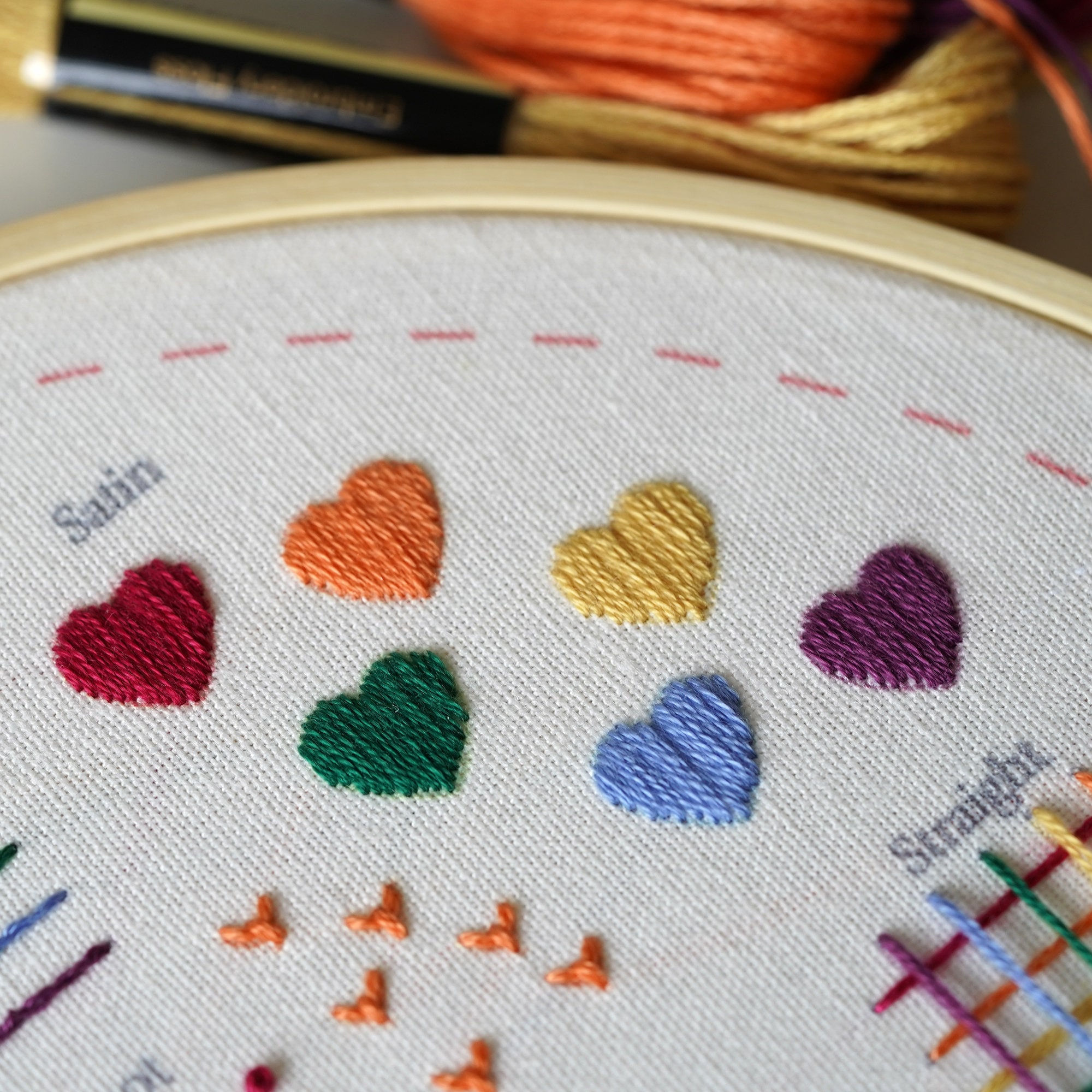 Spiral Sampler Beginner Embroidery Kit - NAVY — World Cup Cafe & Fair Trade  Market