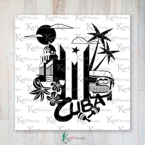 Cuba Svg, Cuba Flag Svg, Cuban Svg, Cuba Clipart, Cuba Vector, Havana Svg, Havana Clipart, Cuba,Svg, Svg Files For Cricut, Silhouette