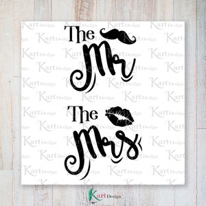 Sr. Sra. Svg, Sr. Svg, Sra. Svg, Boda SVG, Amor SVG, Matrimonio Svg, Pareja svg, Sólo casado Svg, Compromiso Svg, Archivos Svg para Cricut, Svg