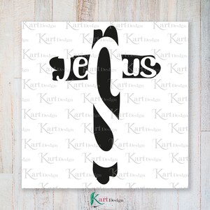 Jesus SVG / Christian Svg / Jesus Cross SVG / Faith Svg / Religious Svg / God Svg / Jesus Clipart / Svg Files For Cricut / Silhouette / SVG