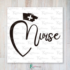 Heart Nurse SVG / Nurse SVG / Nurse Clipart / Medical SVG / Digital Design / Svg Files For Cricut / Sublimation Designs Downloads / Svg