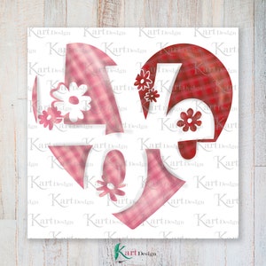 Love Heart Png / Love Png / Heart Png / Valentin PNG / Love Clipart / Heart Clipart / Love Sublimation / Flower Png / Sublimation Design