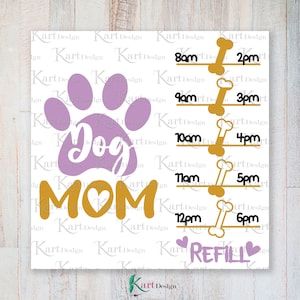 Dog Mom Water Bottle Tracker SVG, Water Tracker SVG, Dog Mom Svg, Dog Svg, Dog Lover Svg, Water Bottle Svg, Fichiers Svg pour Cricut, Silhouette