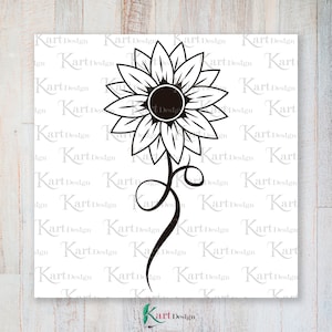 Sunflower SVG / Flower SVG / Sunflower Clipart / Svg / Floral Svg / Svg Files For Cricut / Silhouette / Sublimation Designs Downloads