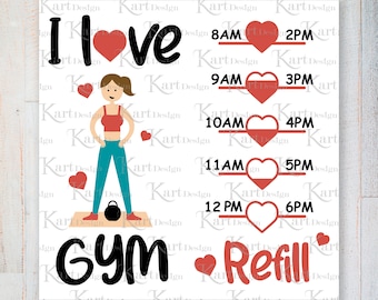Uwielbiam śledzenie butelek wody na siłowni SVG / Śledzenie wody SVG / Siłownia SVG / Butelka wody SVG / Fitness / Pliki SVG dla Cricut / Sylwetka / SVG