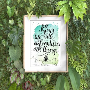 Personalisiert, auf Bestellung gefertigt, Aquarell Kalligraphiekarte, individuell, handgefertigt, individuell, inspirierend, unterstützend, Zitatkarten, Geschenkkarten