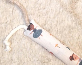 Kaustange OHNE PLASTIK,mit Bio-Schafsschurwolle gefüllt,Ballett-Tänzerin,SWK 0027
