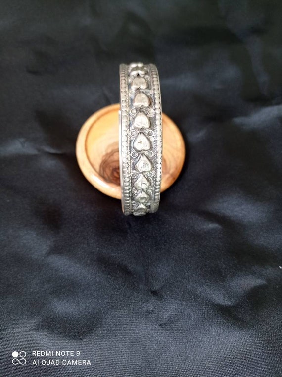 Bracelet Ancien Traditionnel Chaoui En Argent Massif - Bijou Antique Ethnique, Occasion à Vérifier
