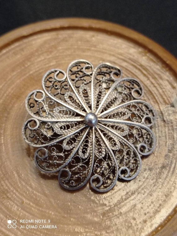 4 BROCHES FIBULE BERBERE ARGENT MASSIF ANTIQUE SILVER ETHNIC BROOCH
