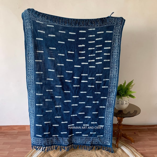 Indigo Mudcloth Etsy