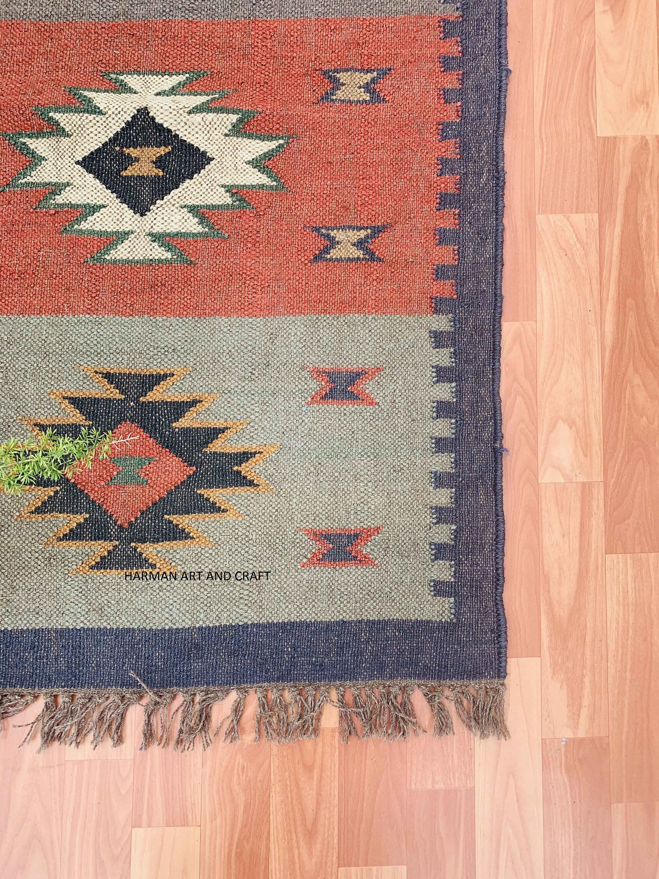 Handmade Navajo Kilim Runner Rug, Aztec Rug, Hallway Runner, Entryway