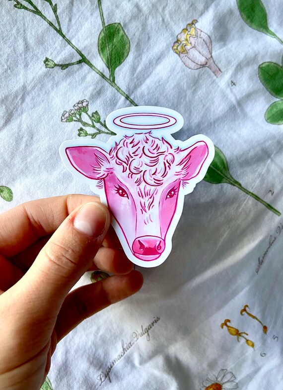 Kuh mit Hoerner' Sticker
