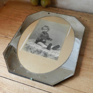 Art Déco Large Mirrored Photo Frame