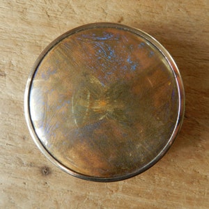 Vintage Butterfly Wings Powder Compact