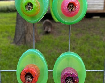 Glow Spider Village – Outdoor Jumping Spider Houses – Green Glow