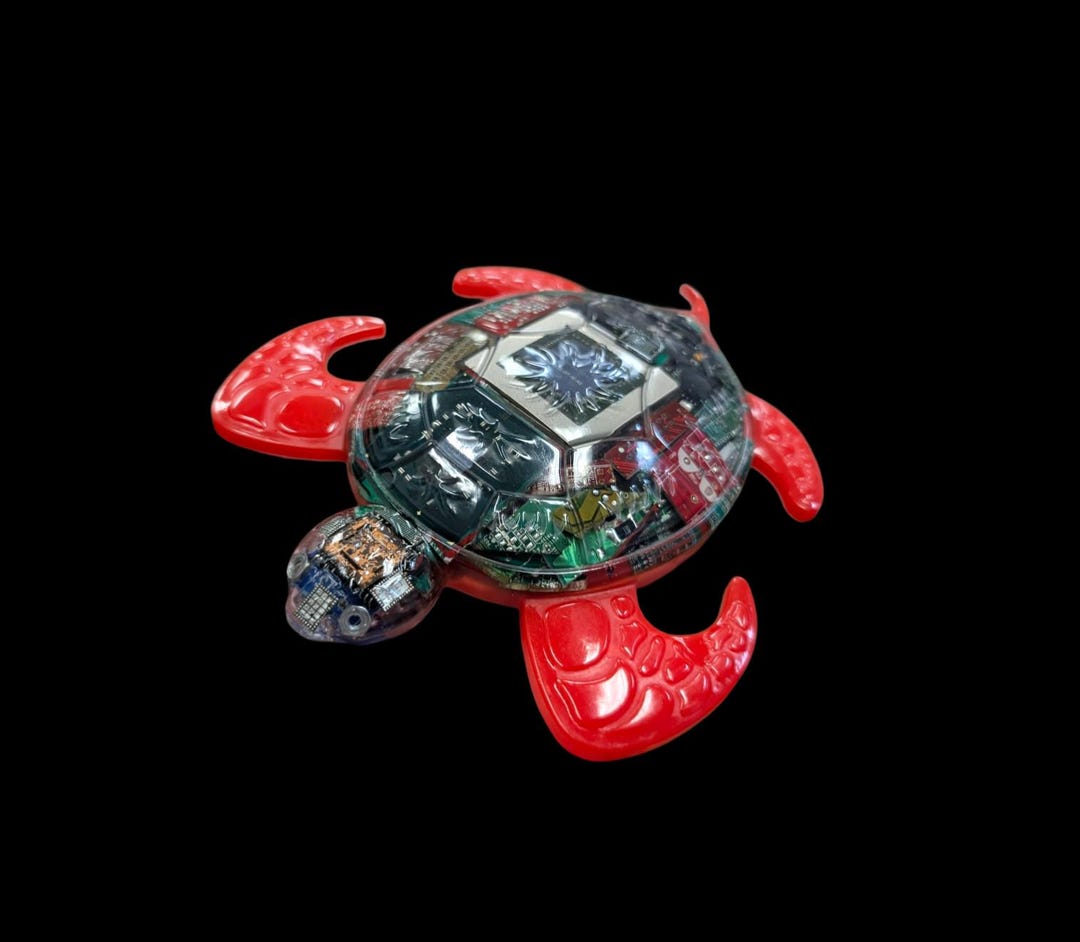 Shell Shocked – Handmade Cyber Turtle W/ CPU Core + Glow Effect - Etsy