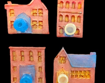 Glow Spider Village – Outdoor Jumping Spider Houses – Garden Habitat Decor