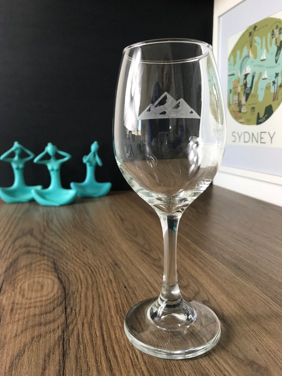 Manifestation DIY Mountain Travel Wineglass Etching Kit, Glass