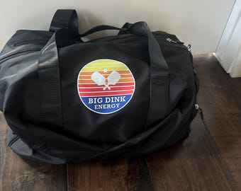 Pickleball Bag "Big Dink Energy" with carry strap and shoe pocket