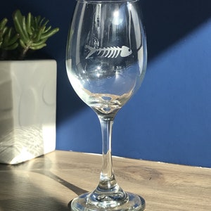 DIY Manifestation Fishbone Wineglass Etching Kit, Glass Etching Stencil, Goal Setting Kit, Intentional Arts and Crafts