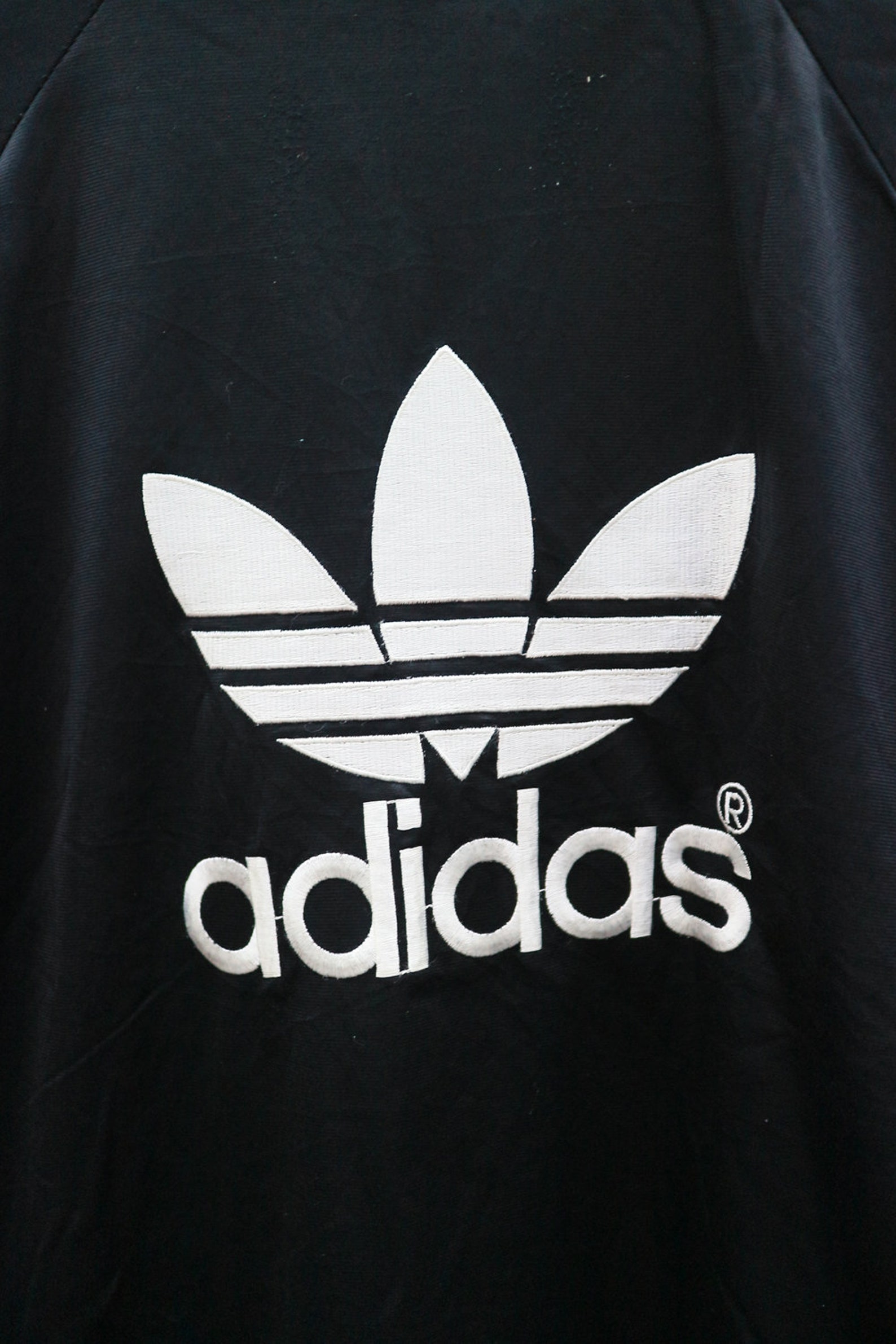 Vintage ADIDAS Big Logo Big Spell Sportswear Black Zipper | Etsy