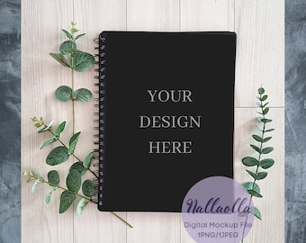 Spiral Notebook/1JPEG/1PNG/Black Notebook Mockup/Frame Mockup/Planner Mockup/Diary Planner Mockup/Good Mockup/My Props Mockup