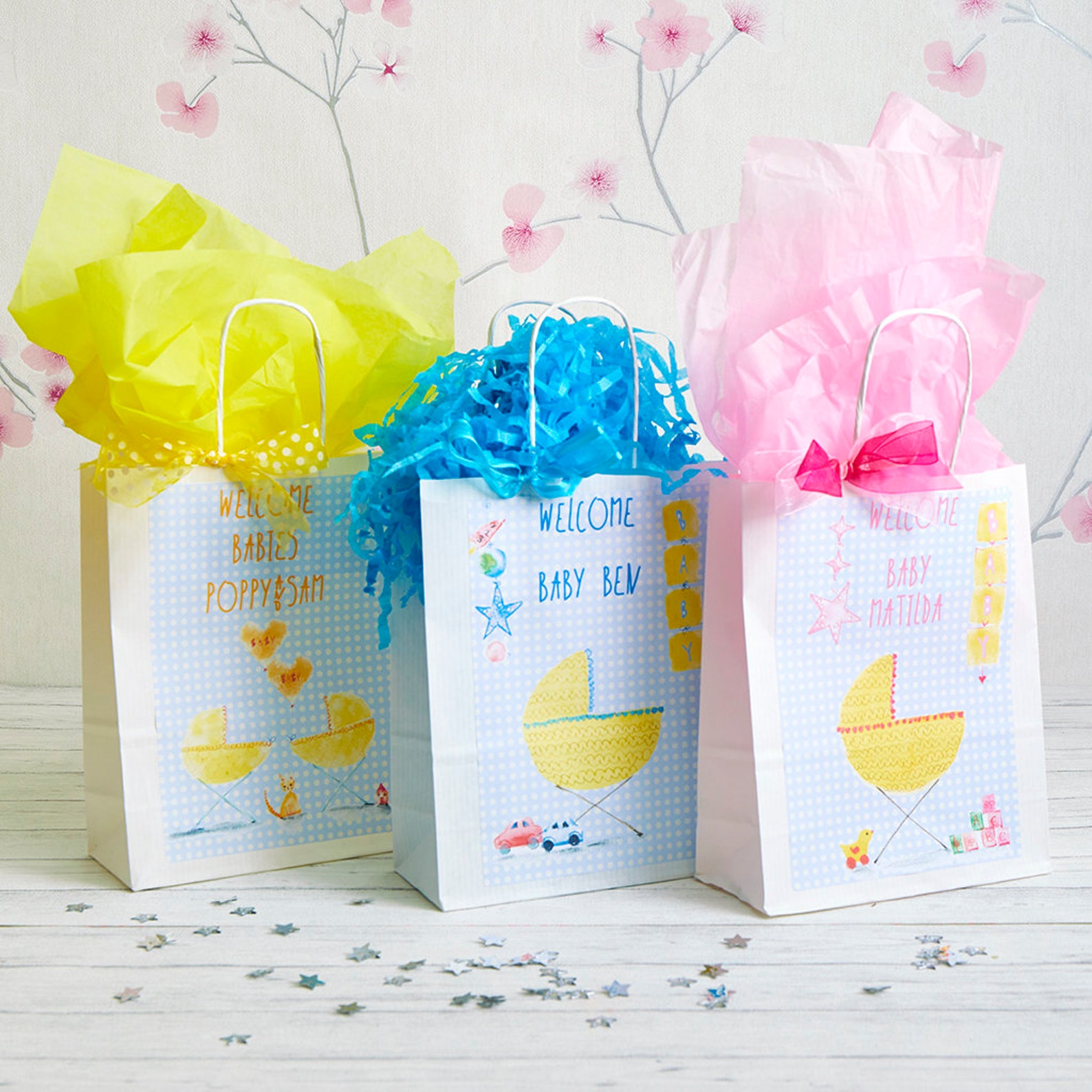 Personalised New Baby Gift Bag, Boy Etsy