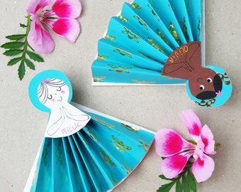 Paper Craft Christmas Card Fairy - Tree Decoration - Christmas Fairy - Festive Fairy