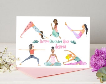 Personalised yoga card