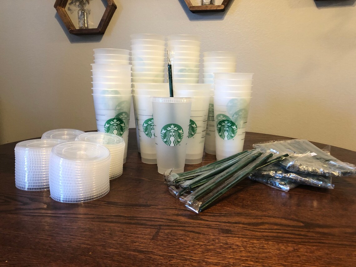 24oz Starbucks Venti Cold Cups / Bulk Starbucks Cups / Etsy