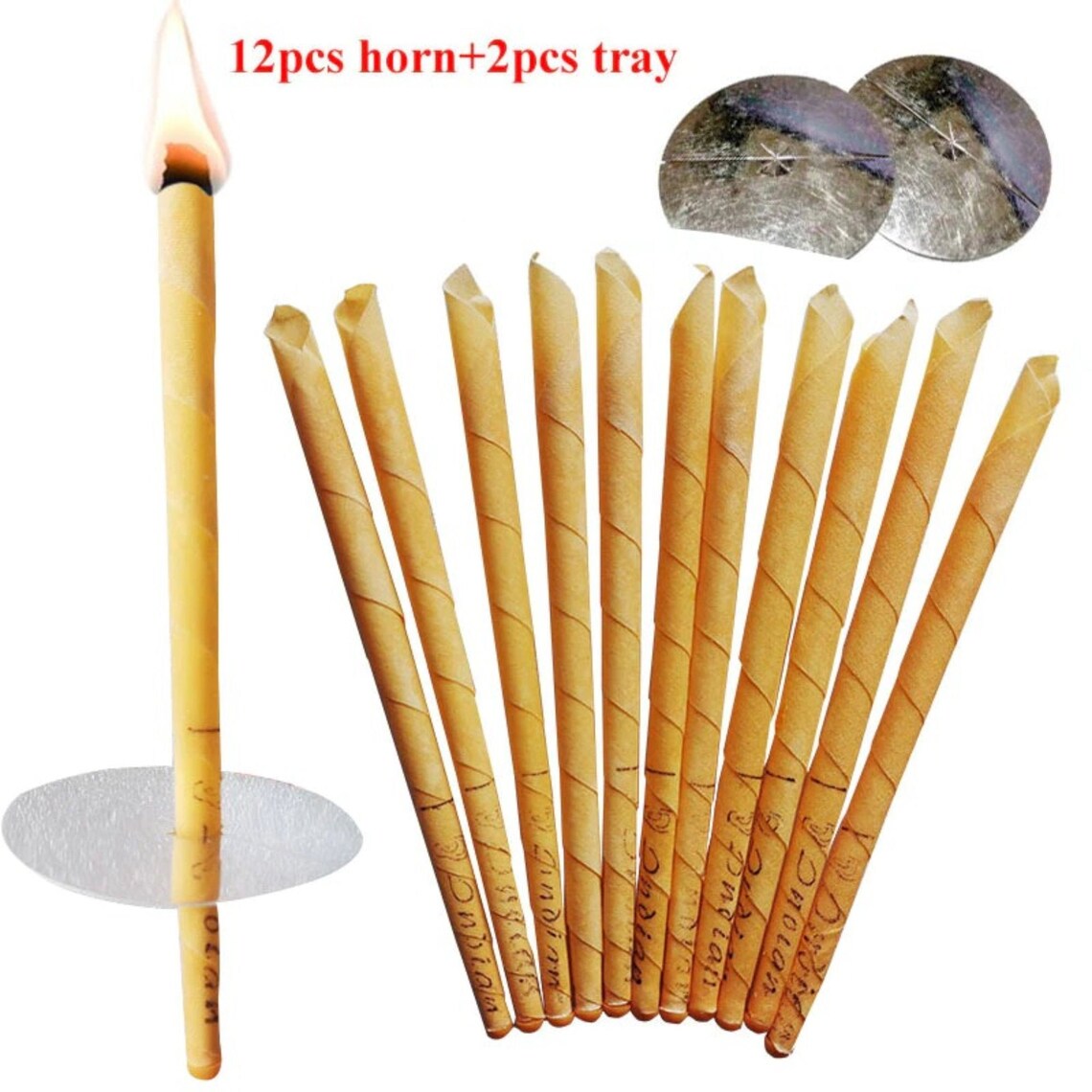 12Pcs Cone Ear Cleaner Wax Removal Candles Treatment Care Etsy