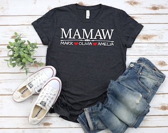 personalized mamaw shirts