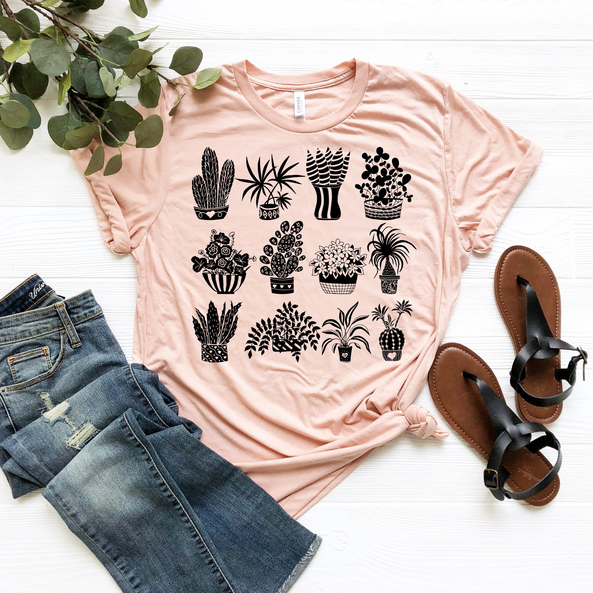 Plant Shirt Plant Lady Shirt House Plant Shirt Plant Lover Etsy