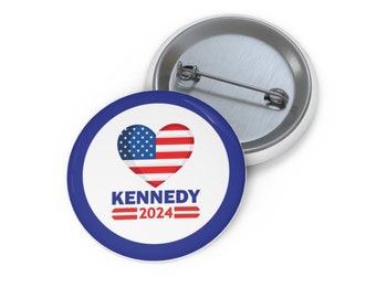Kennedy 2024 Pin Button - Robert F. Kennedy Jr. Pin Button - RFK Jr Pin Button
