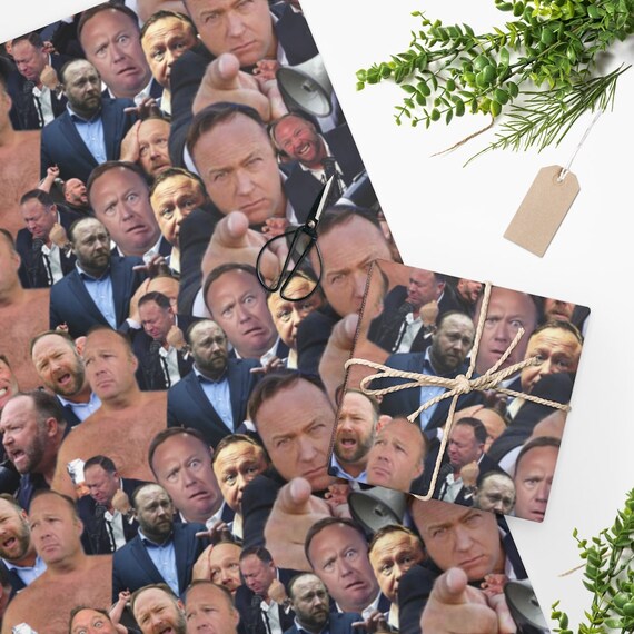 Alex Jones Wrapping Paper Alex Jones Funny Pictures Wrapping - Etsy Canada Alex Jones Wrapping Paper Alex Jones Funny Pictures Wrapping - Etsy Canada
