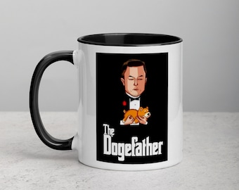 The Dogefather - Doge and Elon Musk Mug