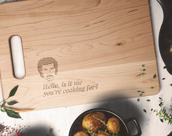 Funny Cutting Board - Hello is it me you're cooking for? - Maple Cutting Board