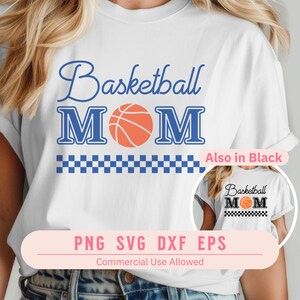 Camiseta de mamá de baloncesto SVG PNG, Baloncesto retro PNG, Camiseta de mamá de baloncesto PNG, Día del juego PNG, Camiseta de mamá retro, Cricut SVG, Día de la madre SVG
